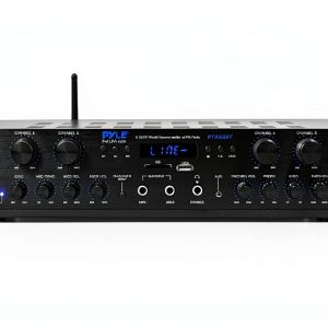 Pyle 6 Channel Home Audio Amplifier Plastic Tabletop Mount-0