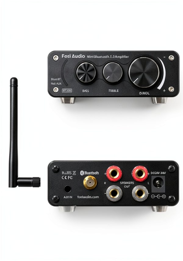 Fosi Audio Mini Bluetooth Amplifier Aluminum-2
