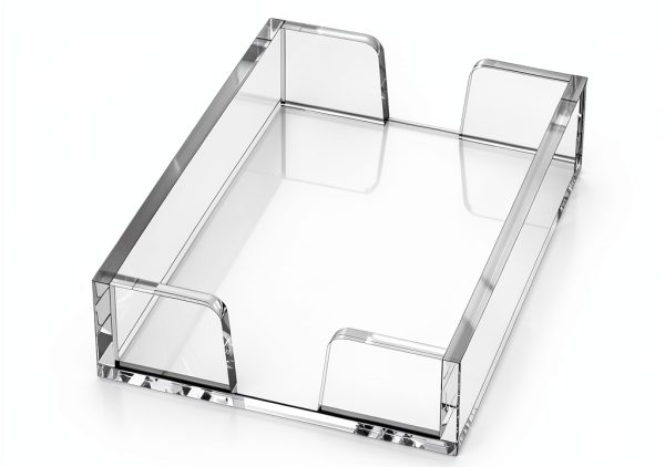 WINFFOR Acrylic Sticky Note Holder Office Product-7