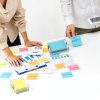 WINFFOR Acrylic Sticky Note Holder Office Product-1