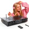 Pyle 6 Channel Home Audio Amplifier Plastic Tabletop Mount-6