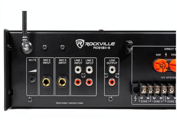 6-Zone Audio Amplifier Rockville 180W Commercial-2