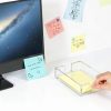WINFFOR Acrylic Sticky Note Holder Office Product-3