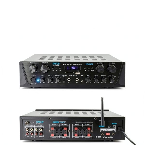Pyle 4 Channel Bluetooth Amplifier 500W Portable-1