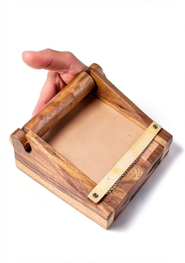 SKLENICE Wood Note Paper Roll Dispenser Office Product-4