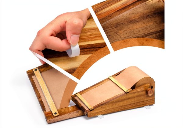 SKLENICE Wood Note Paper Roll Dispenser Office Product-2