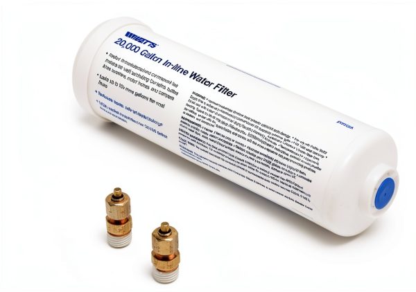 Watts Premier 20,000 water filter with Connectors for Fridge Ice Maker-0