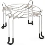 Gravity-Fed Water Filter System Stand, Detachable Stainless Steel Stand Compatible with Berkey Water Filter System Countertop, 9.25" Diameter by 5.9" Tall-0
