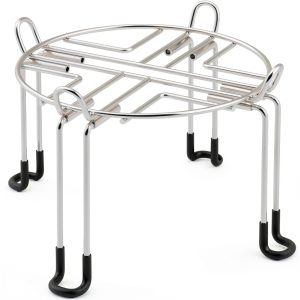 Gravity-Fed Water Filter System Stand, Detachable Stainless Steel Stand Compatible with Berkey Water Filter System Countertop, 9.25" Diameter by 5.9" Tall-0