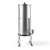 Gravity-Fed Water Filter System Stand, Detachable Stainless Steel Stand Compatible with Berkey Water Filter System Countertop, 9.25" Diameter by 5.9" Tall-1