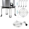 Gravity-Fed Water Filter System Stand, Detachable Stainless Steel Stand Compatible with Berkey Water Filter System Countertop, 9.25" Diameter by 5.9" Tall-3