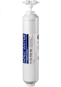 APEC FI-ES-TCR-QC 10" High Capacity Inline Carbon Filter with 1/4" Quick Connect Stage-5 For Undersink Reverse Osmosis Water System-0