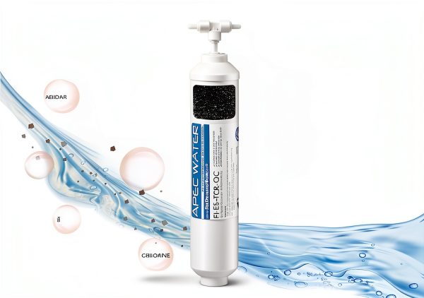 APEC FI-ES-TCR-QC 10" High Capacity Inline Carbon Filter with 1/4" Quick Connect Stage-5 For Undersink Reverse Osmosis Water System-3