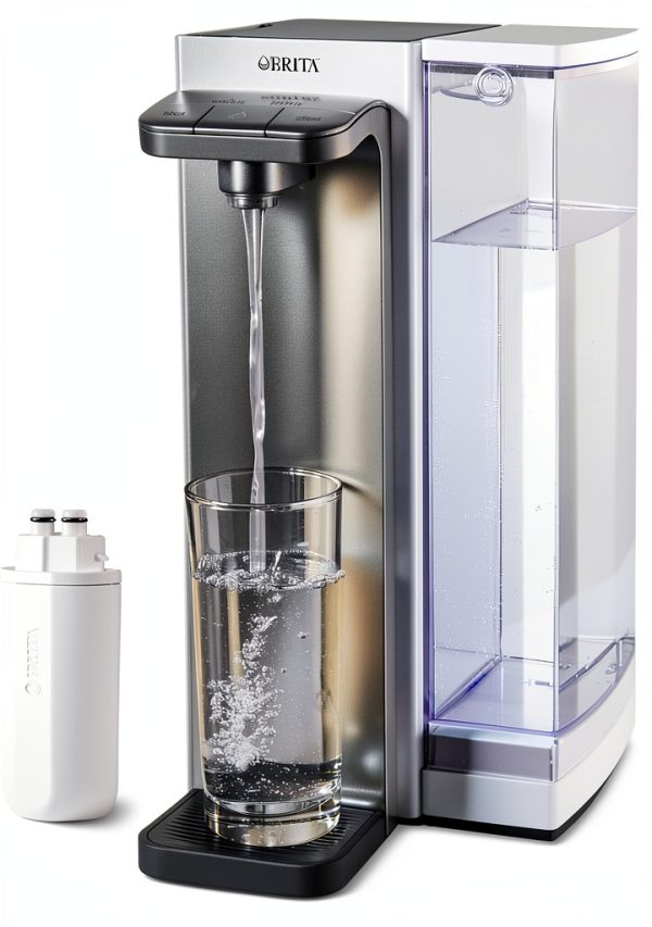 Brita Hub Instant Powerful Countertop Water Filter 12 Cup White 87340-0