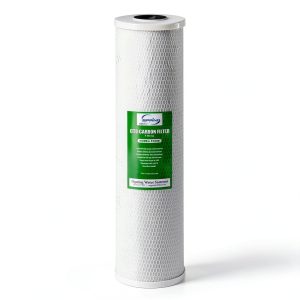 iSpring FC25B Whole House Water Filter, CTO Carbon Block, 20” x 4.5” for Sediment & Chlorine Removal-0