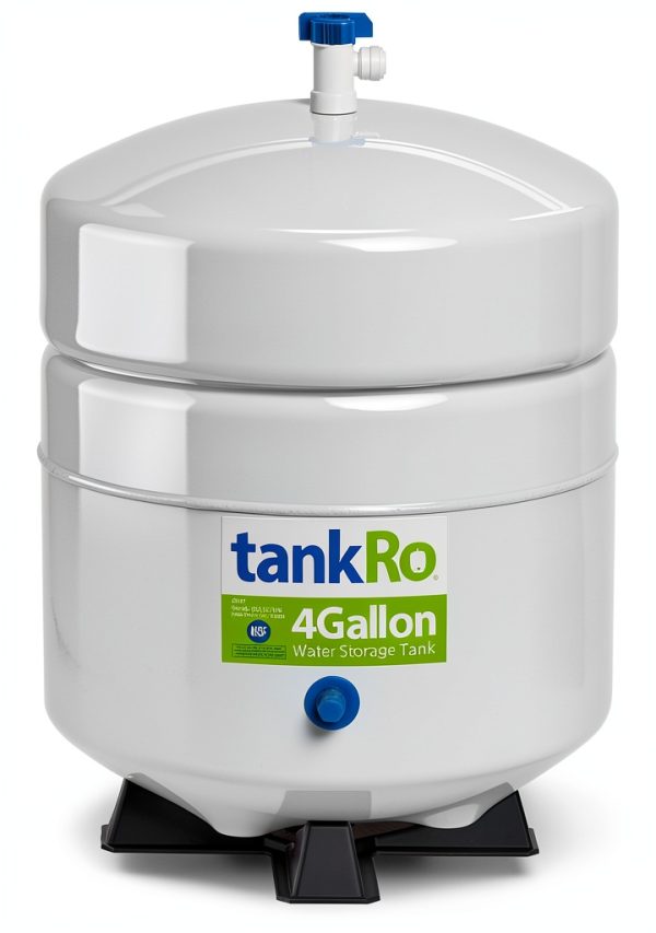tankRo RO132-TNK 4 Gallon RO Water Filtration Tank NSF Certified White-0