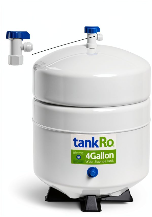 tankRo RO132-TNK 4 Gallon RO Water Filtration Tank NSF Certified White-1