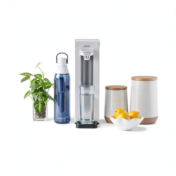 Brita Hub Compact Instant Powerful Countertop Water Filter System, Reduces 70+ Contaminants, 9 Cup Water Reservoir, Includes 6 Month Carbon Block Filter, White, 87344-6