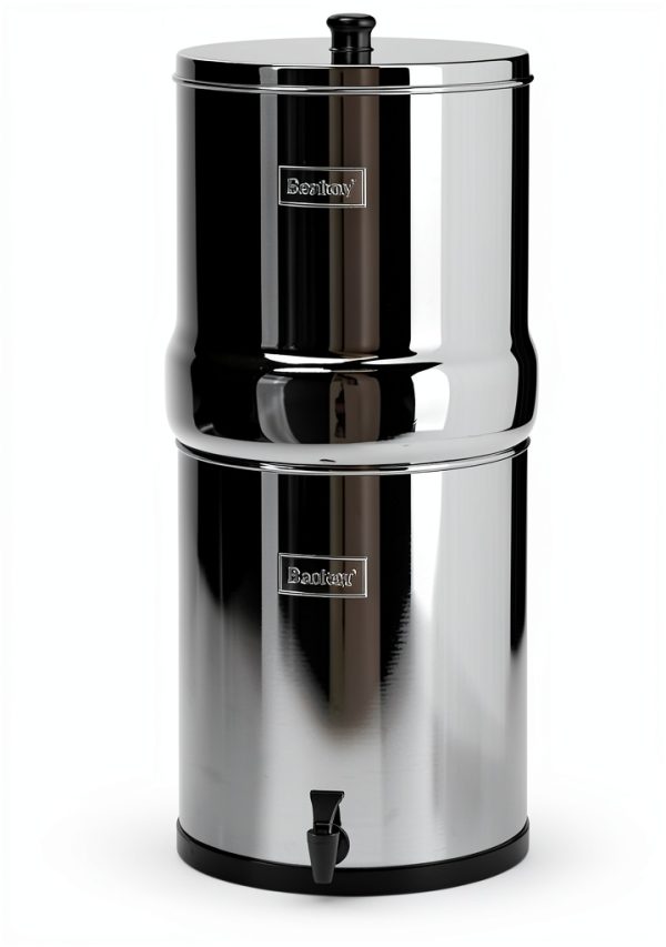 Big Berkey Gravity-Fed Stainless Steel Countertop Water Filter System 2.25 Gallon with 2 Authentic Black Berkey Elements BB9-2 Filters-2