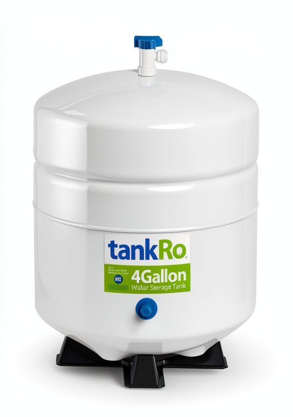 tankRo RO132-TNK 4 Gallon RO Water Filtration Tank NSF Certified White-4