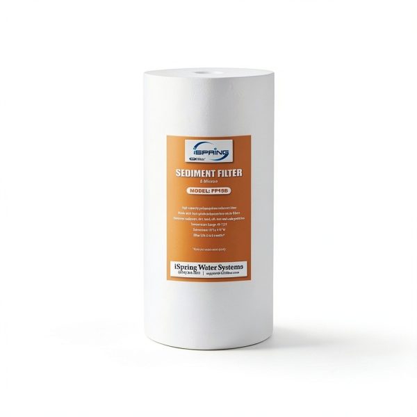 iSpring FP15B Sediment Filter for Whole House Water Filtration Systems, High Capacity 5-Micron Premium PP, 4.5" x 10", White-0